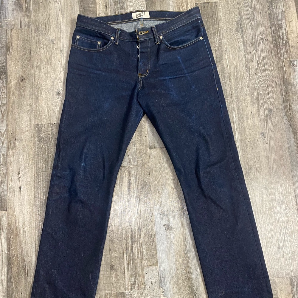 22oz. Naked and Famous “Elephant 6” selvedge denim